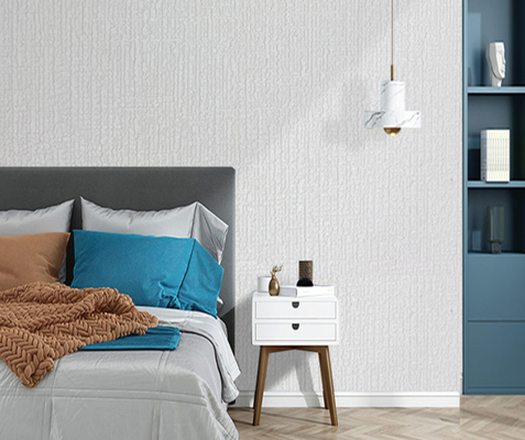 3D-Schaumwandpapier aus Leinwand mit Textur Feuerretardant Wandbelag für Wohnung