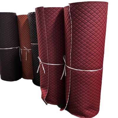 PVC-Synthetische Stickerei Quilted Leather Car Floor Mat Roll Material Backing angepasst