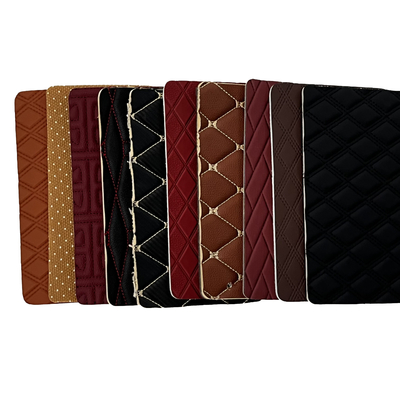 Klassische Quilted Stickerei PVC-Leder-Schwammrollen für Autositzbezüge
