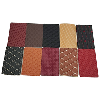 Anpassen Sie die Dicke Auto Innenraum Stickerei Quilted Leder mit XPE Schwamm