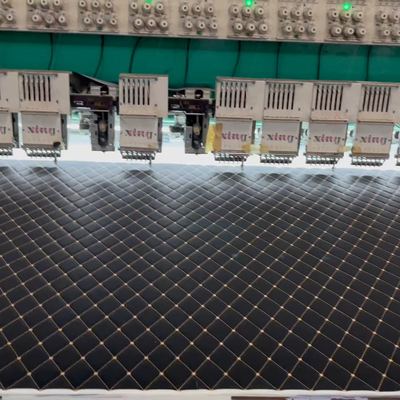 Klassische Quilted Stickerei PVC-Leder-Schwammrollen für Autositzbezüge