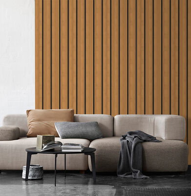 Selbstklebende, flexible Gitterplatten mit Holzmaserung für die Dekoration kleiner öffentlicher Plätze