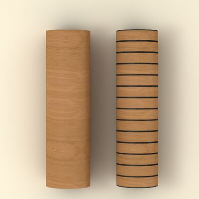 Selbstklebende, flexible Gitterplatten mit Holzmaserung für die Dekoration kleiner öffentlicher Plätze