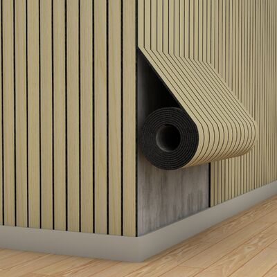 Feuerhemmende PVC-Schutz-Wandpaneeltapete aus flexiblem Holz für die Inneneinrichtung