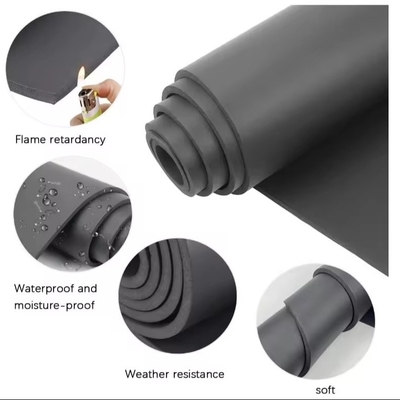 Flammenbeständigkeit CR Schaumfolie Schalldämpfung Neopren Gummi-Rolle für Automotive