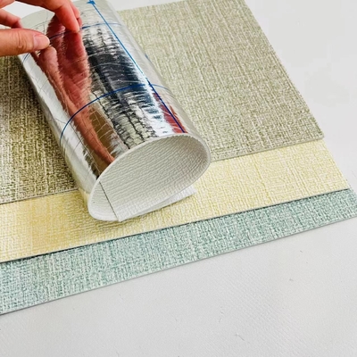 3D-Schaumwandpapier aus Leinwand mit Textur Feuerretardant Wandbelag für Wohnung