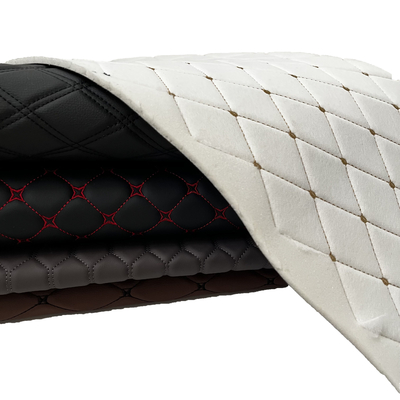 Nicht rutschfähiges Stickgewebe aus Quiltledermaterial mit Schaumstoff für Sofa-Sitzbelag